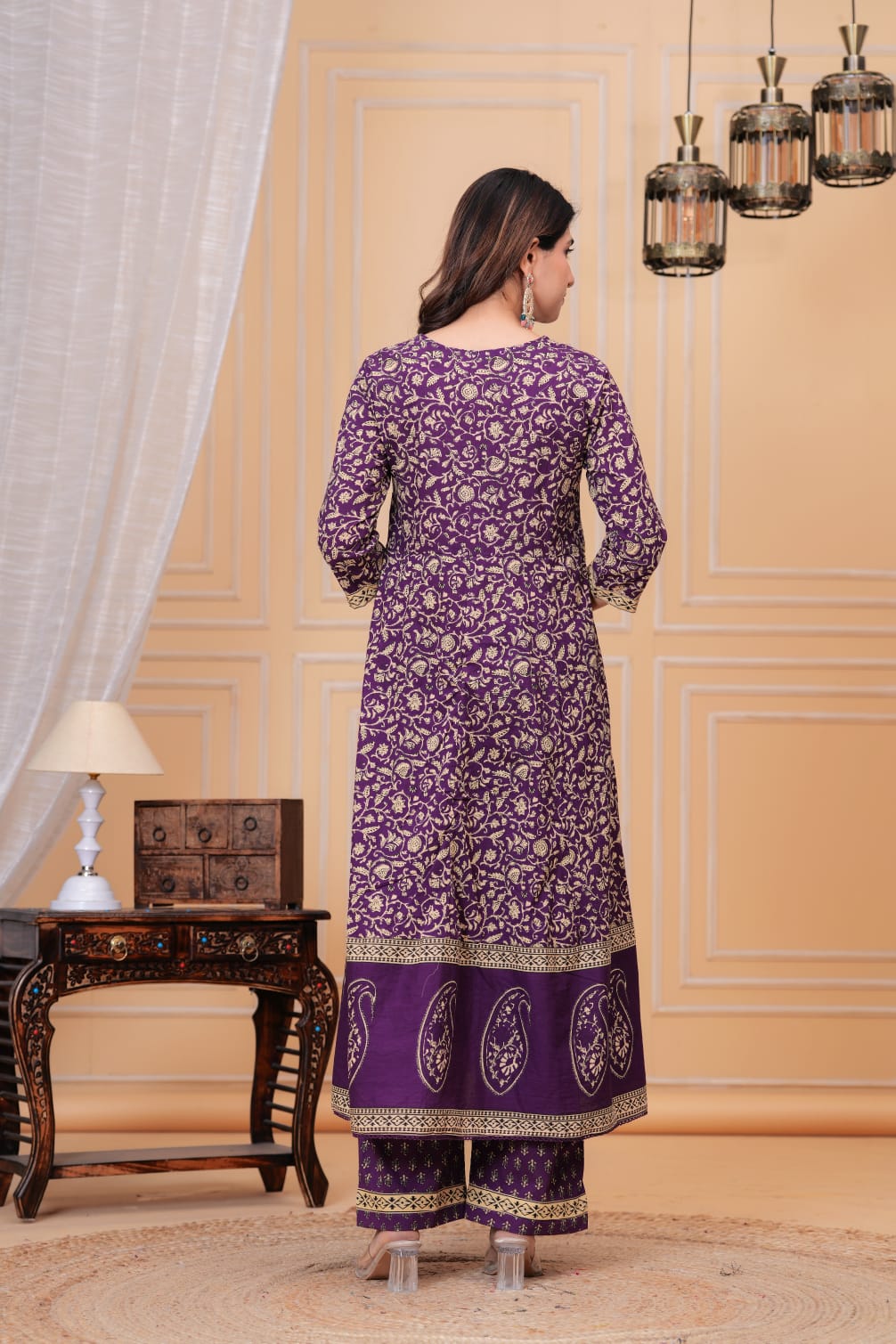 Premium Cotton Anarkali gown