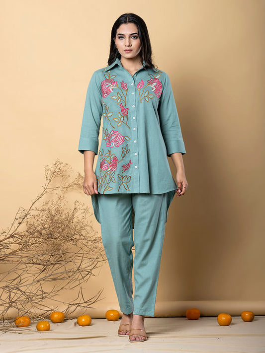 Pure Cotton flex fabric co-ord set